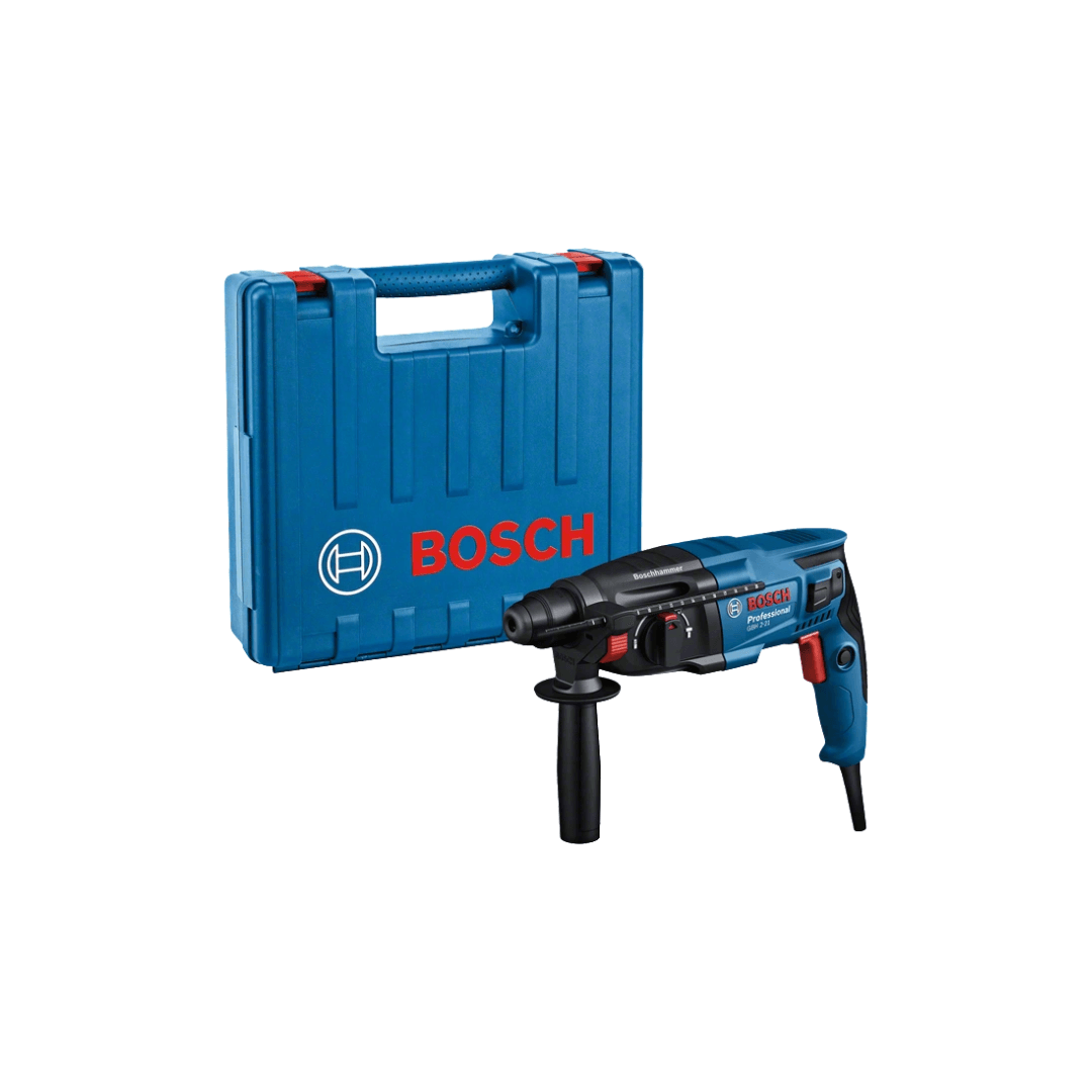 Bosch - GBH 2-21 - Martello perforatore -720 W Ø foro 21 mm 2,0 J mandrino SDS-Plus, valigetta - Pisan Ferramenta