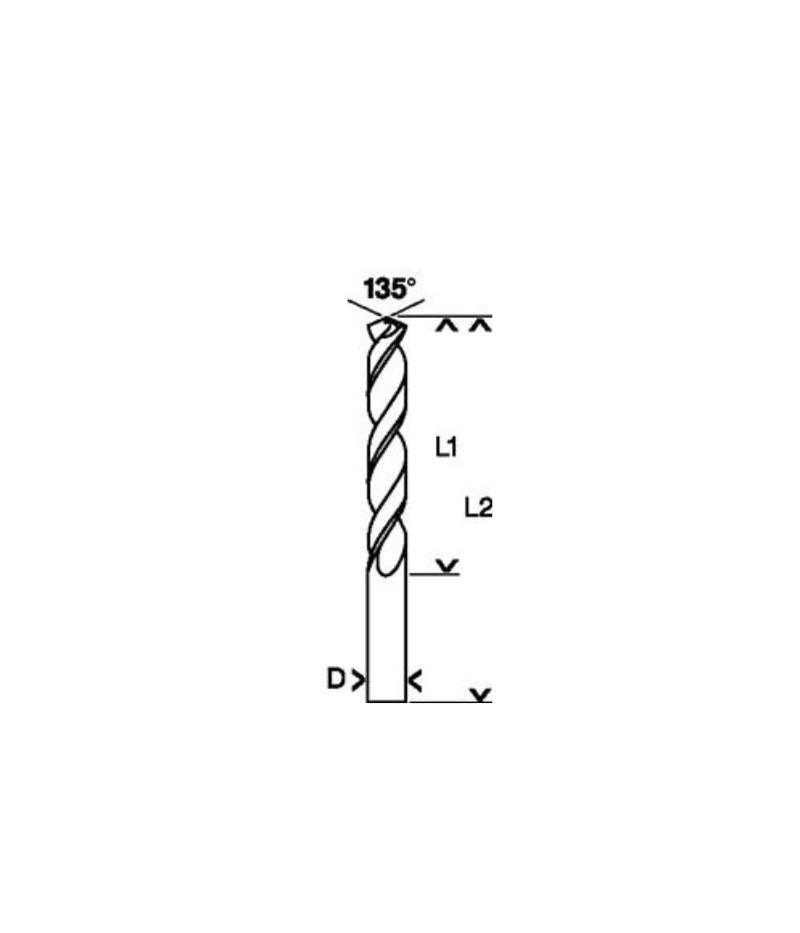 Bosch - Punte per metallo HSS-Co, DIN 338 -1 x 12 x 34 mm - Pisan Ferramenta