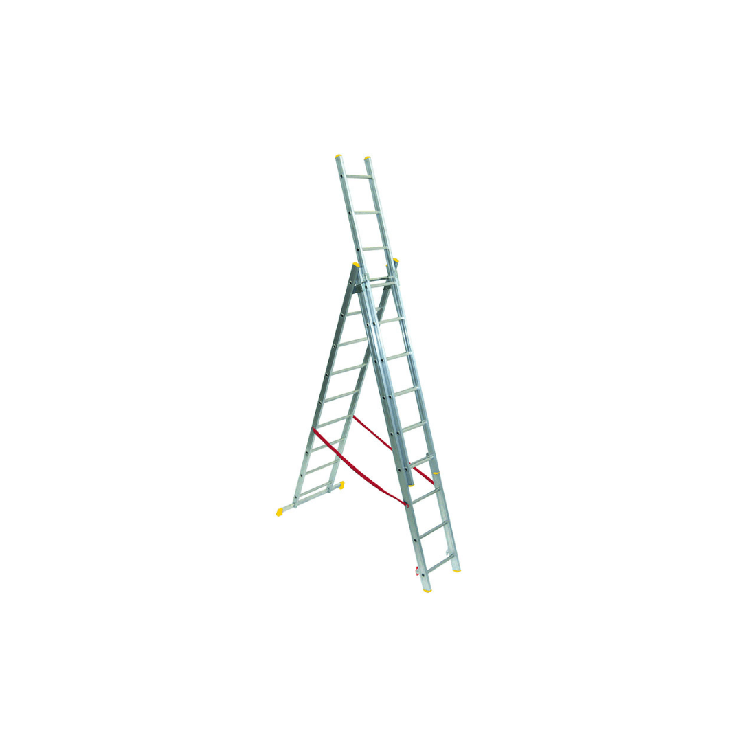 Scala Professionale Industriale In Alluminio Polivalente 3X13 Gradini  Maurer Plus