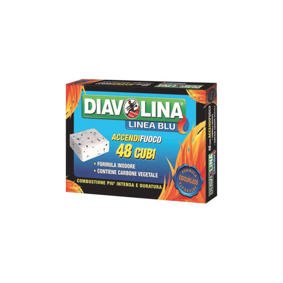 Diavolina - Accendifuoco lignite linea blu