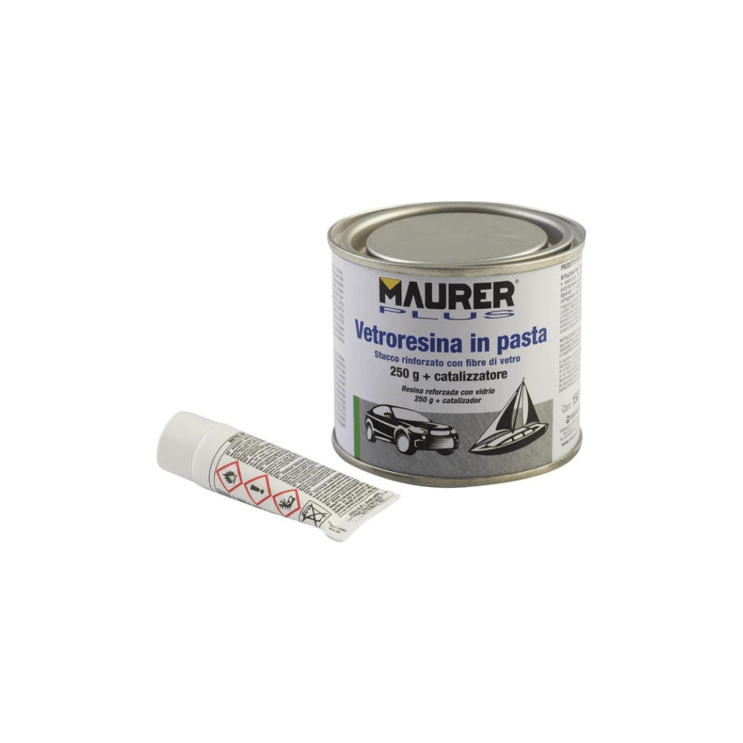 Maurer plus - Stucco vetroresina ml.750 colore Grigio/Verde - Pisan Ferramenta