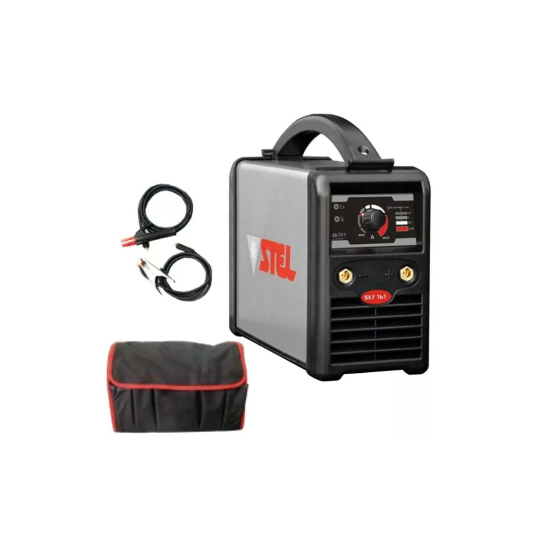 Stel - Saldatrice Max 161 inverter 230V 1 fase + Kit  cavi e borsa