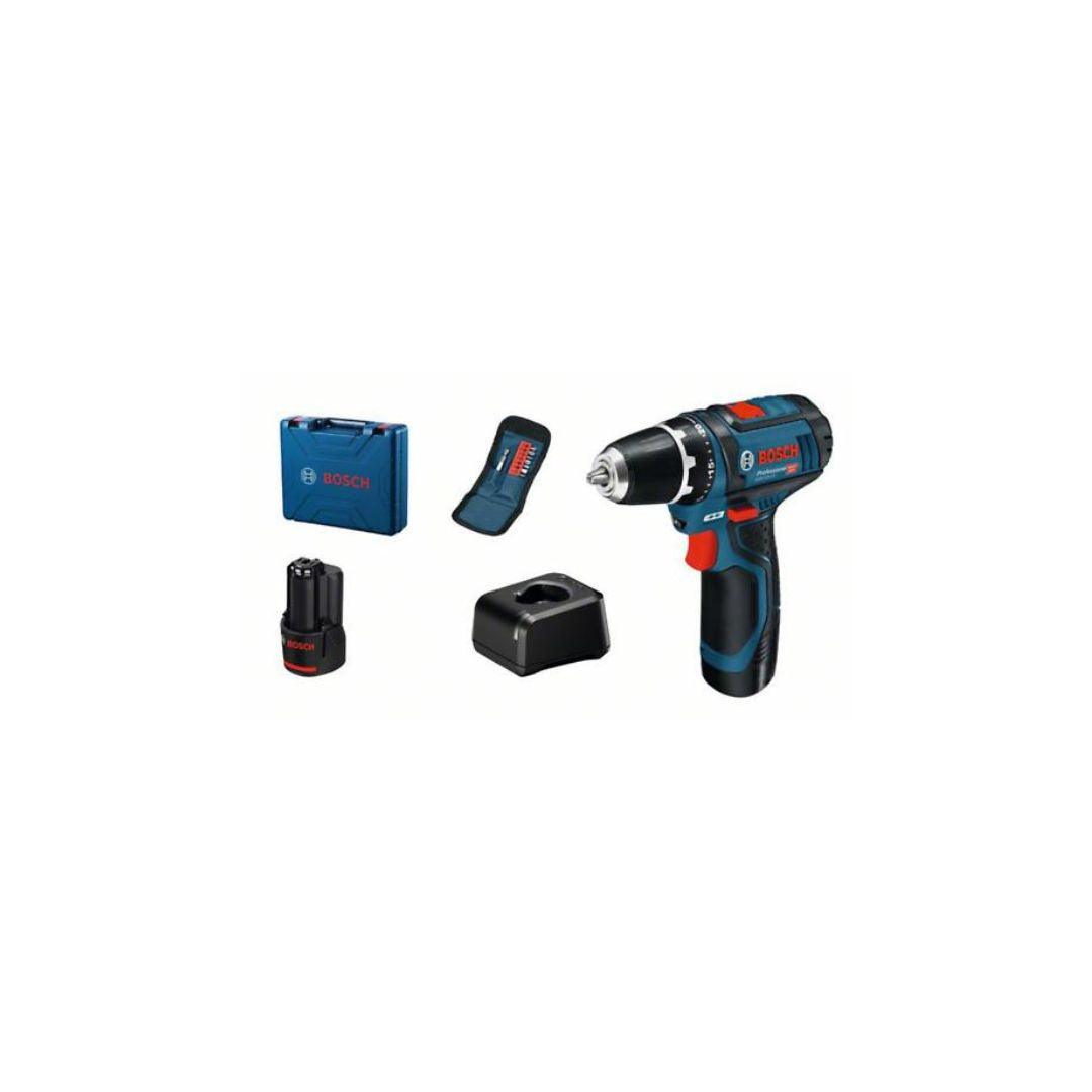 Bosch - Trapano avvitatore a batteria - GSR 12V-15- 2 Batt.+caricabatt.+valigetta - Pisan Ferramenta