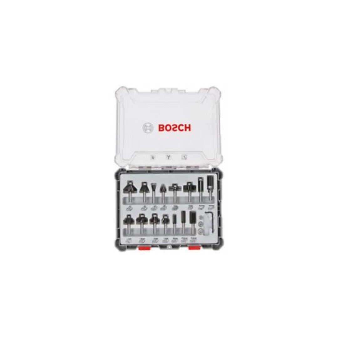 Bosch -Set di 15 frese con codolo da 6 mm di diametro. - Pisan Ferramenta