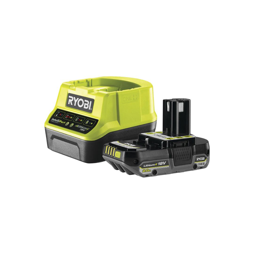 Kit batteria RYOBI mod. RC18120-120C - 1 batteria 18 V da 2Ah + caricabatteria