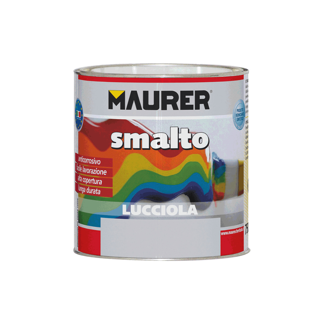 Maurer - Smalto universale sintetico ml.750 colore Marrone RAL 8011 - Pisan Ferramenta