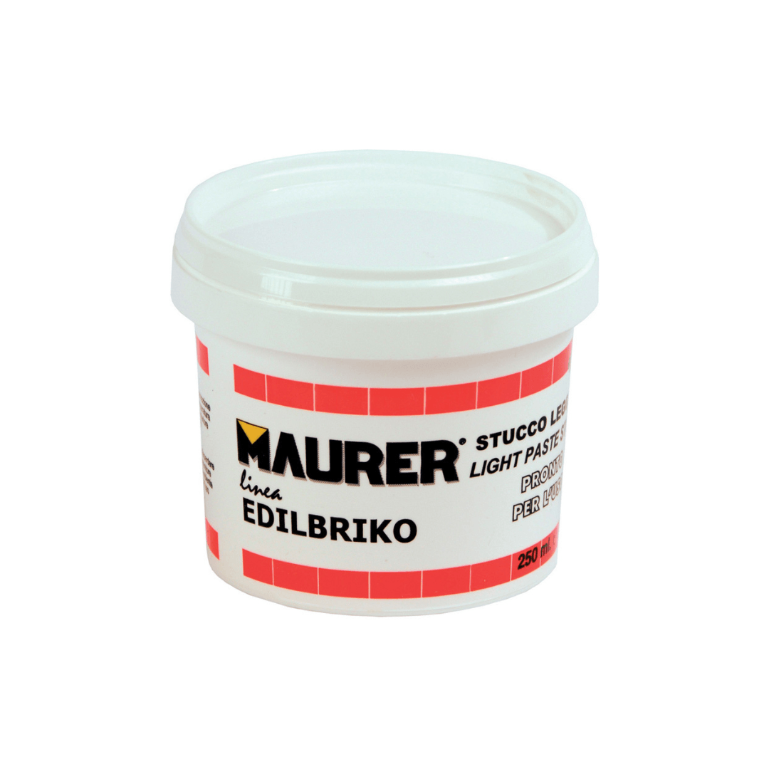 Maurer - Stucco in pasta leggero ml.500 colore Bianco - Pisan Ferramenta