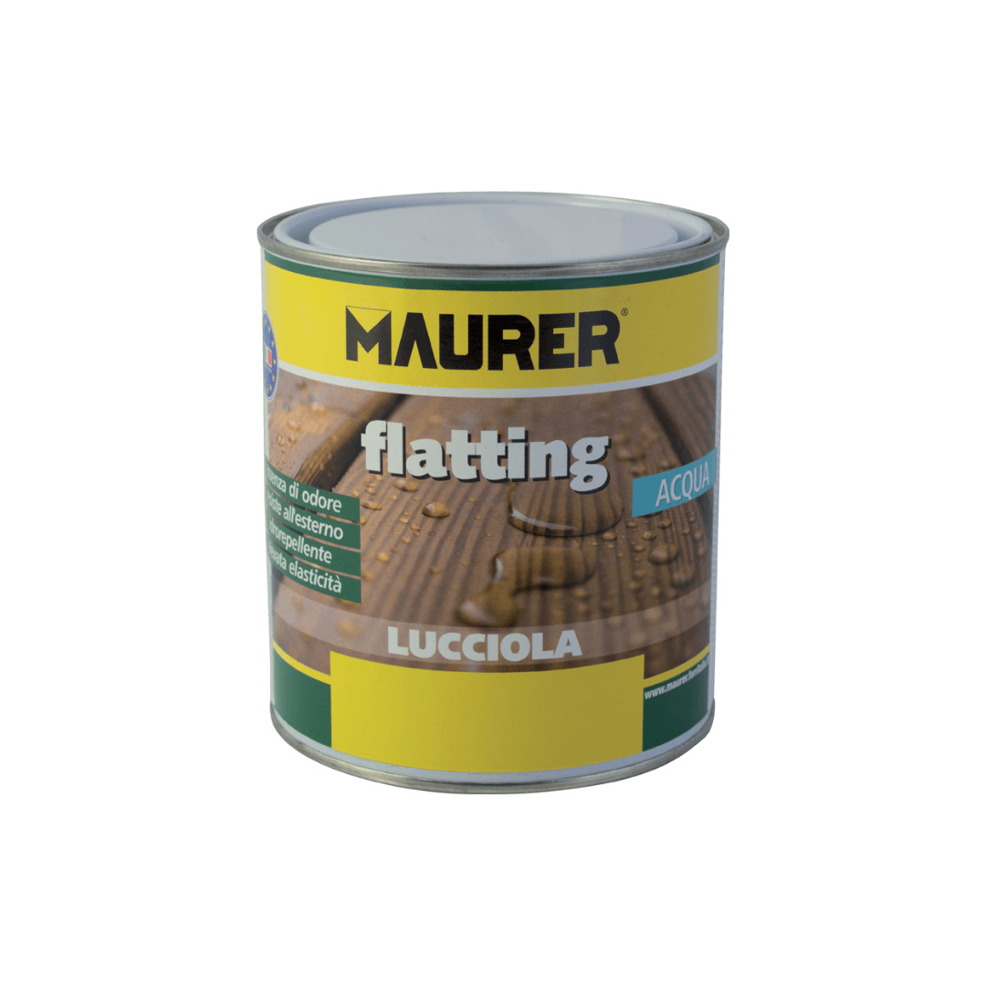 Maurer - Vernice flatting all'acqua ml.750 colore Noce scuro - Pisan Ferramenta