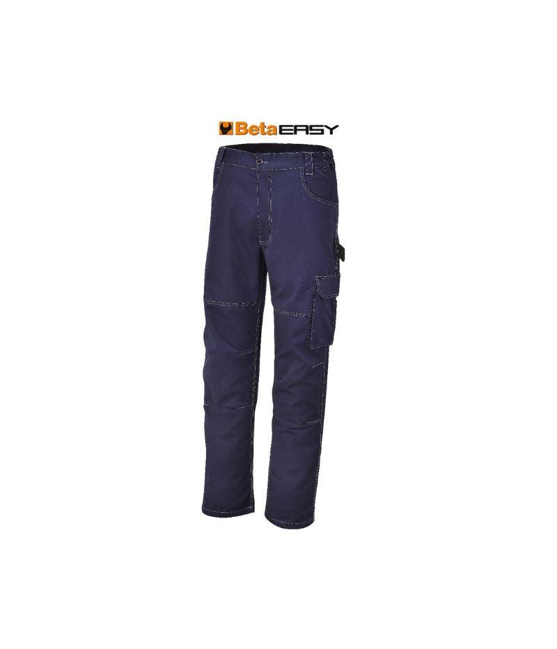 Beta - 7840BL- Pantaloni da lavoro in T/C twill 245 g, blu-Taglia XXXXL(60) - Pisan Ferramenta