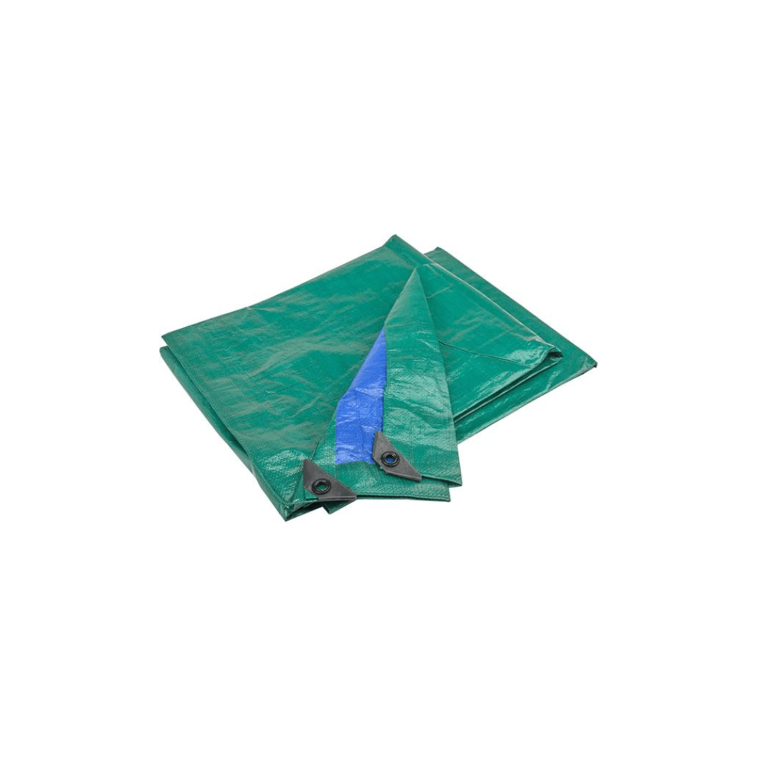 Telo occhiellato rinforzato verde/blu mt.5x6 "Papillon" - Pisan Ferramenta