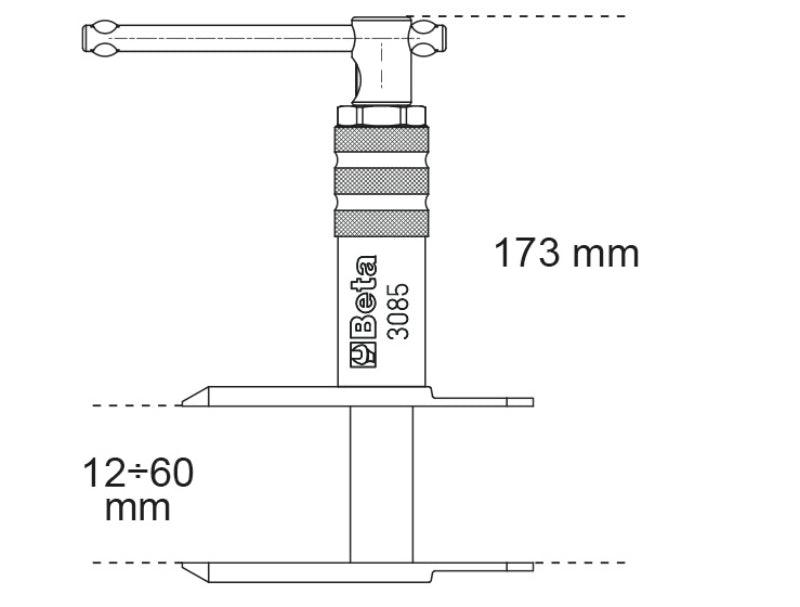 Beta-Utensile per separazione pistoncini freno - 3085 Beta